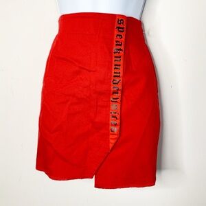 Y2K women’s Mini Skirt Size Small Punk Emo Skater Whimsigoth Alternative Red 00s
